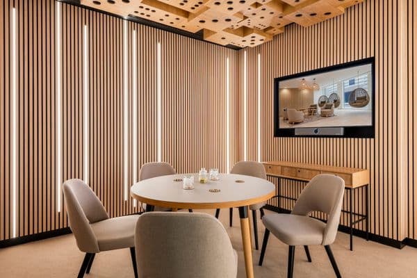 Liverpool St Dice Meeting Room with dice ceiling